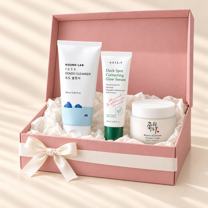 AERI BEAUTY bright mini pink skincare gift box