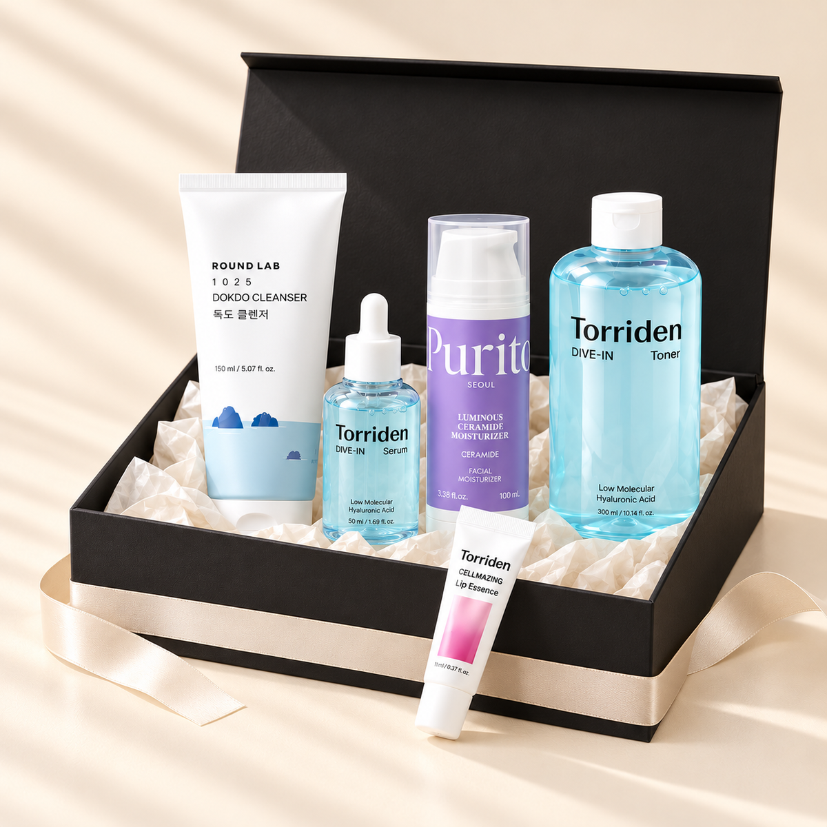 AERI BEAUTY Hydrate & Restore Full gift box in classic black