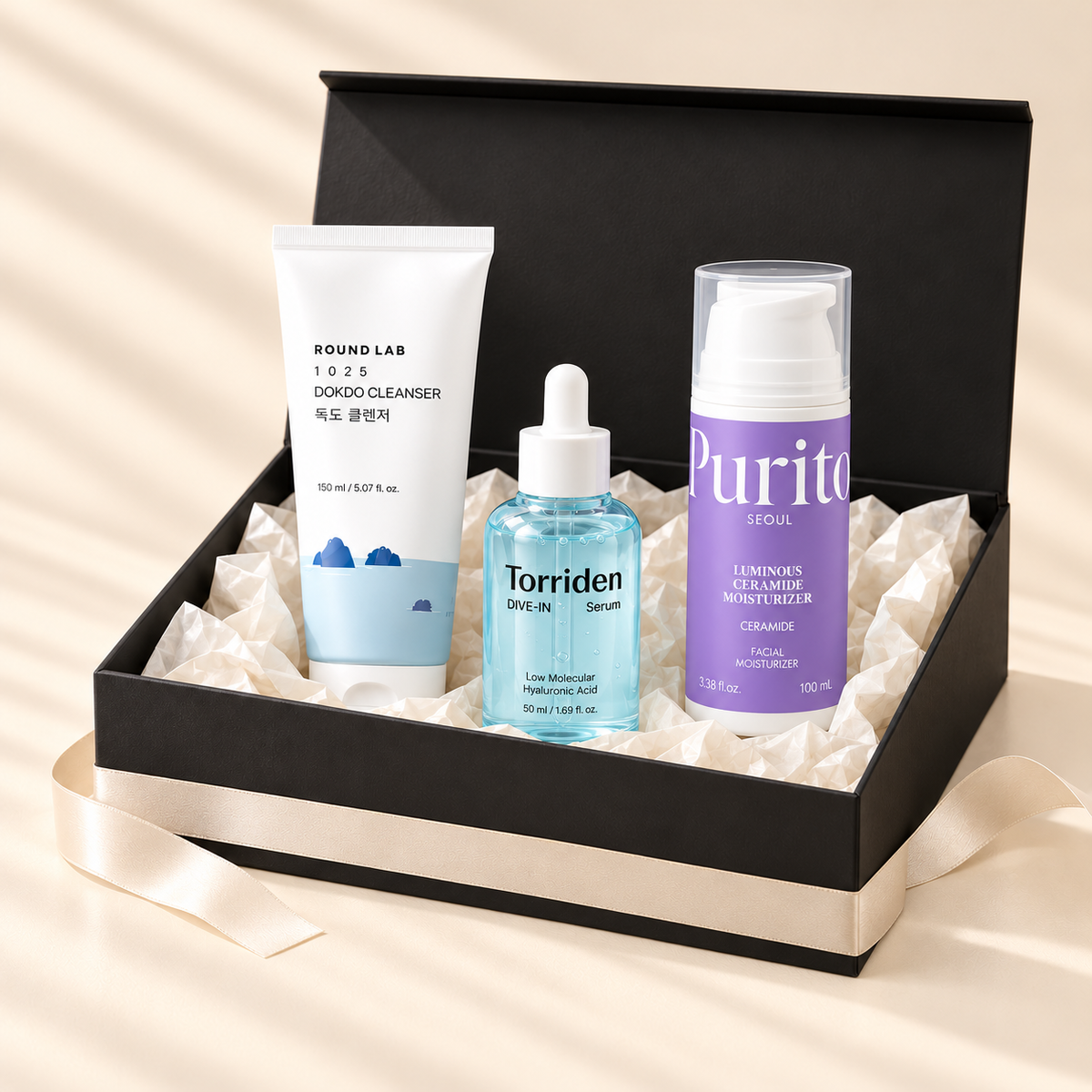 AERI BEAUTY Hydrate & Restore Mini gift box in classic black